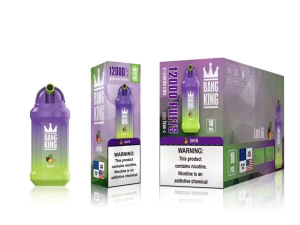 Bang King 12000 Puffs 0% 2% 3% 5% Nikotynowy akumulator jednorazowy Vape Hurt - BookVape - 12