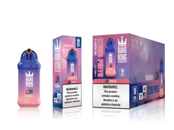Bang King 12000 Puffs 0% 2% 3% 5% Nikotynowy akumulator jednorazowy Vape Hurt - BookVape - 14