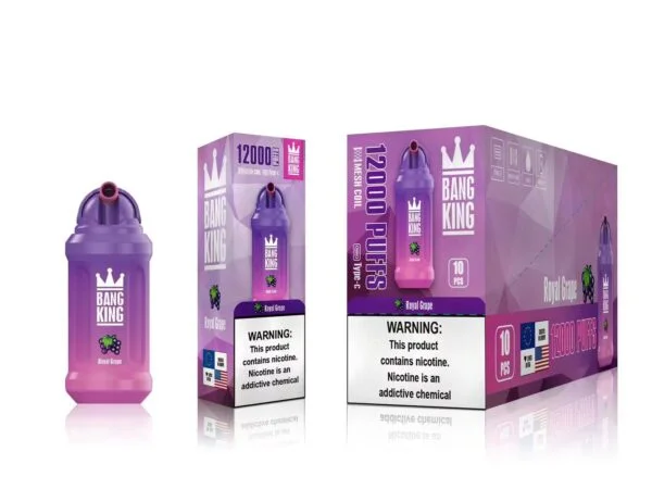 Bang King 12000 Puffs 0% 2% 3% 5% Nikotynowy akumulator jednorazowy Vape Hurt - BookVape - 11