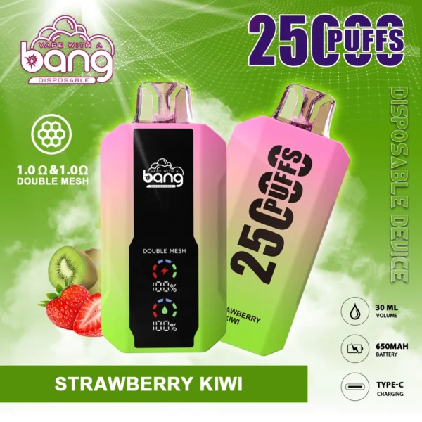 Bang 25000 Puffs 0% 2% 3% 5% Low Nicotine Rechargeable Disposable Vapes Pen Bulk Buy Wholesale - BookVape - 8