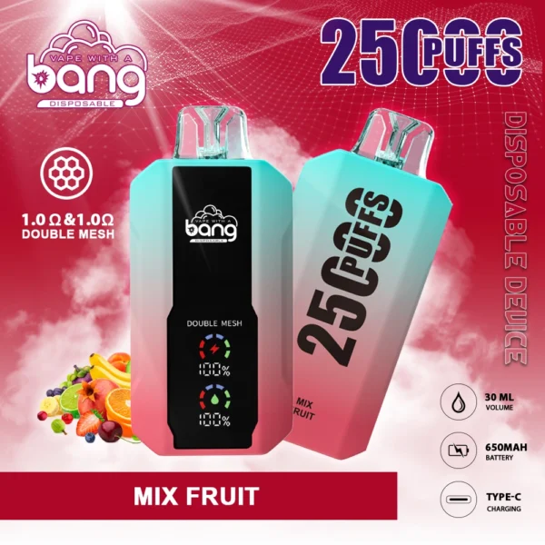 Bang 25000 Puffs 0% 2% 3% 5% Low Nicotine Rechargeable Disposable Vapes Pen Bulk Buy Wholesale - BookVape - 10
