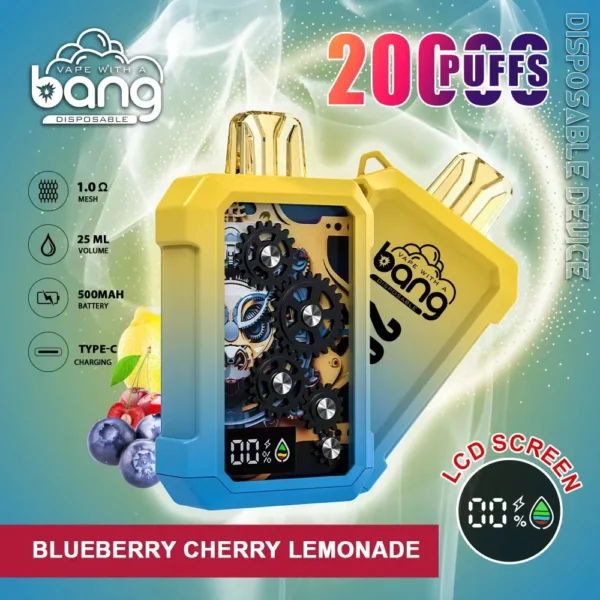 Bang Gear Tick Tock 20000 Puffs 0% 2% 3% 5% Nízkonikotinové dobíjecí jednorázové vapes Pen Hromadně Koupit velkoobchod – BookVape – 1