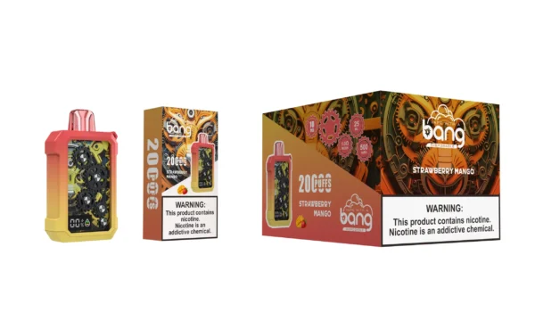 Bang Gear Tick Tock 20000 Puffs 0% 2% 3% 5% Nízkonikotinové dobíjecí jednorázové vapes Pen Hromadný nákup – BookVape – 6