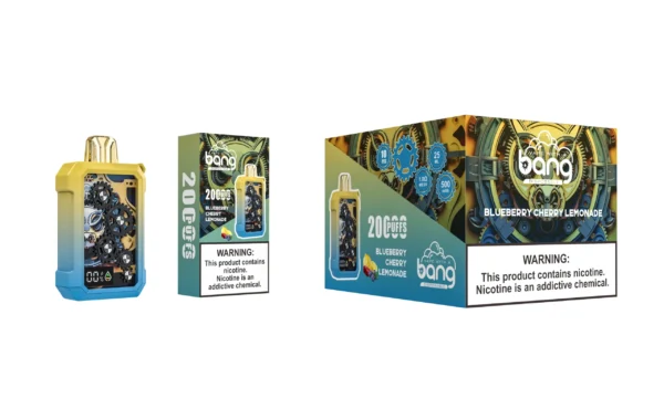 Bang Gear Tick Tock 20000 Puffs 0% 2% 3% 5% Nízkonikotinové dobíjecí jednorázové vapes Pen Hromadný nákup – BookVape – 8