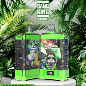 Bang King Double Crystal 20000 Puffs 0% 2% 3% 5% Перезаряжаемые одноразовые ручки для электронных сигарет с низким содержанием никотина Купить оптом