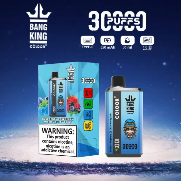 Bang King 30000 Puffs Double Flavour 0% 2% 3% 5% Nízkonikotinové dobíjecí jednorázové vapes Pen Hromadně Koupit velkoobchod – BookVape – 4