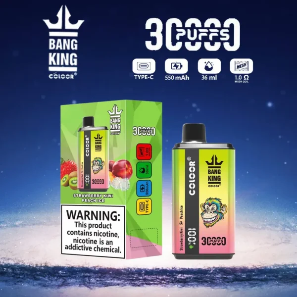 Bang King 30000 Puffs Double Flavour 0% 2% 3% 5% Nízkonikotinové dobíjecí jednorázové vapky Pen Hromadně Koupit velkoobchod – BookVape – 6