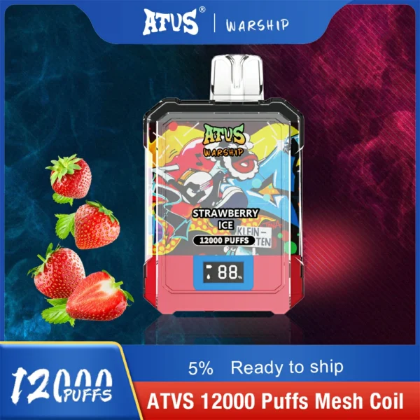 Atvs Warship 12000 Puffs 5% Genopladelige engangsvapes med lav nikotinindhold Pen Bulk Køb Engros - BookVape - 7