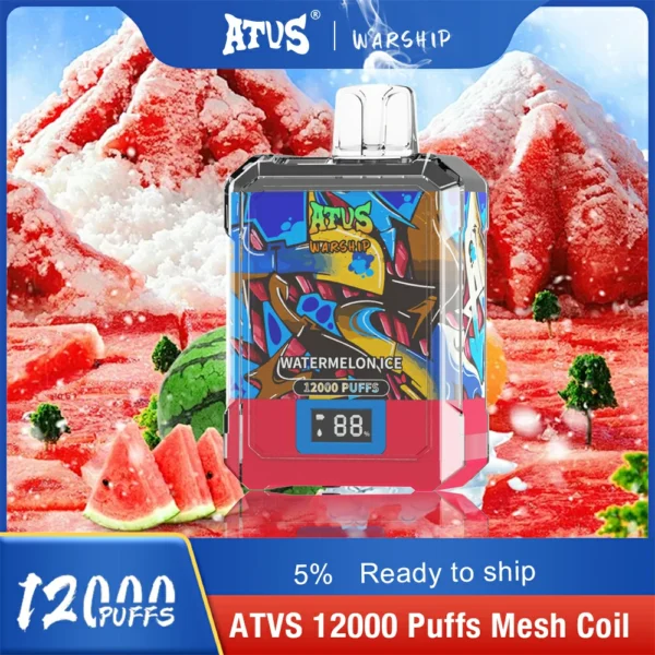 Atvs Warship 12000 Puffs 5% Genopladelige engangsvapes med lavt nikotinindhold Pen Bulk Køb Engros - BookVape - 9