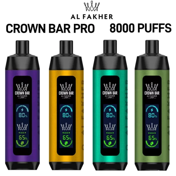 Al Fakher Crown Bar Big Cloud 8000 Pro Dual Mode Plein écran à faible teneur en nicotine Stylo à vape jetable rechargeable en vrac Acheter en gros - Stock d'entrepôt européen - BookVape - 13