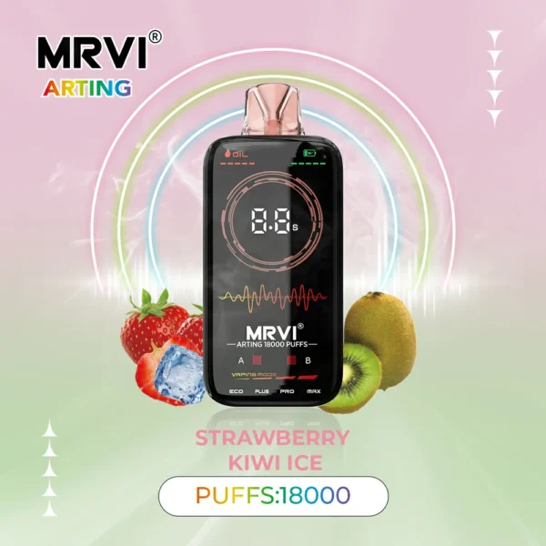 MRVI Arting 18000 Puffs Dual Mesh Full Screen Display 2% 5% Nízkonikotinové dobíjecí jednorázové vapky Pen Hromadně Koupit Velkoobchod – BookVape – 10