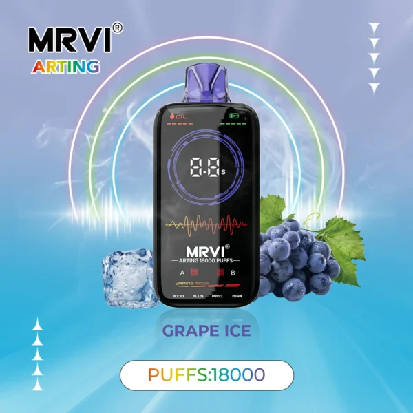 MRVI Arting 18000 Puffs Dual Mesh celoobrazovkový displej 2% 5% Nízkonikotinový dobíjecí jednorázový vapes Pen Hromadně Koupit Velkoobchod – BookVape – 2