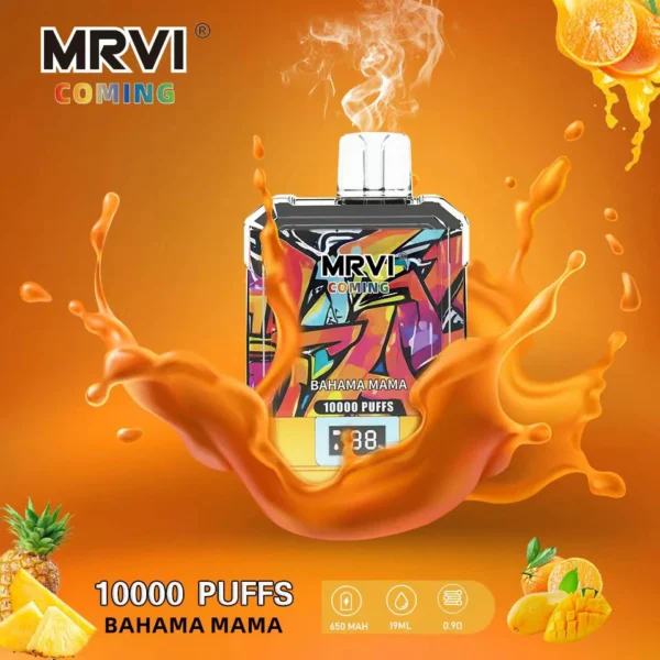 Ecran digital MRVI Coming 10000 Puffs 2% 3% 5% Stilo vape reîncărcabil de unică folosință cu conținut scăzut de nicotină Cumpărare în vrac - BookVape - 5