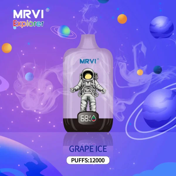 MRVI Explorer 12000 Puffs Pantalla digital 2% 3% 5% Vapes desechables recargables con bajo contenido de nicotina Pluma Compra a granel al por mayor - BookVape - 3