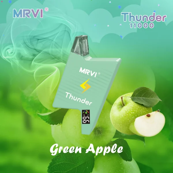 MRVI Thunder 11000 Puffs Pantalla digital 2% 3% 5% Vapes desechables recargables con bajo contenido de nicotina Pluma Compra a granel al por mayor - BookVape - 11