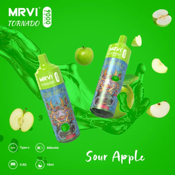 MRVI Tornado 9000 Puffs 2% 3% 5% Alacsony nikotin tartalmú újratölthető eldobható Vapes toll tömeges vásárlás Nagyker - BookVape - 11