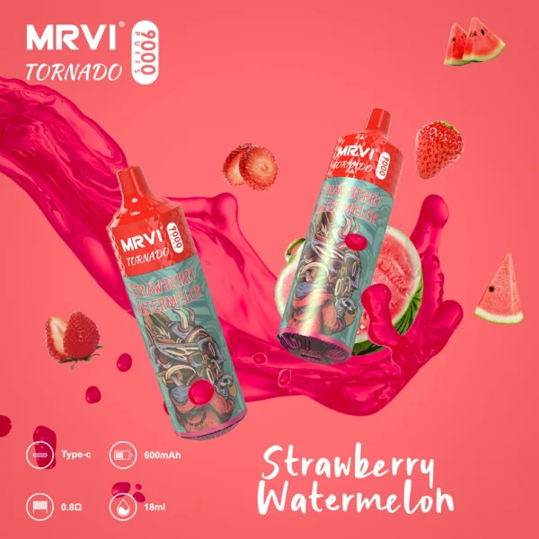 MRVI Tornado 9000 Puffs 2% 3% 5% Alacsony nikotintartalmú, újratölthető eldobható Vapes Pen tömeges vásárlás Nagyker - BookVape - 4