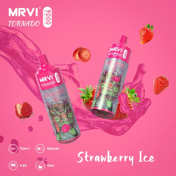 MRVI Tornado 9000 Puffs 2% 3% 5% Alacsony nikotin tartalmú újratölthető eldobható Vapes toll tömeges vásárlás Nagyker - BookVape - 6