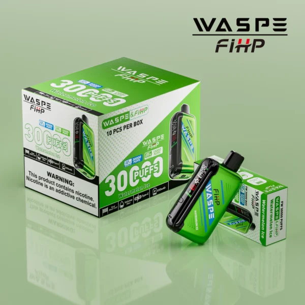 WASPE FIHP 30000 Puff Dual Mesh 0% 2% 5% Display a LED Penna per vapori usa e getta ricaricabile a basso contenuto di nicotina Bulk Acquista all'ingrosso - BookVape - 3