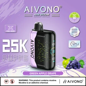AIVONO AIM BOOM 25000 Puffs Dual Mesh Schermo digitale 0% 2% 3% 5% Penna per vapori usa e getta ricaricabile a basso contenuto di nicotina all'ingrosso Acquista all'ingrosso