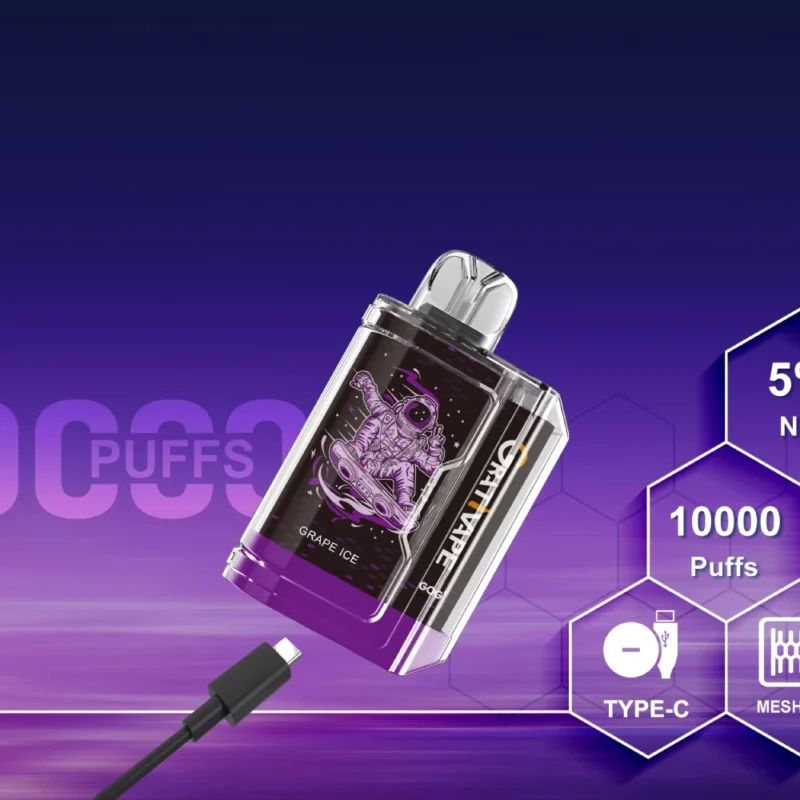 Elevate Your Vaping Experience with Grativape Gbot: 10,000 Puffs of 5% Low Nicotine in Bulk - BookVape - 1
