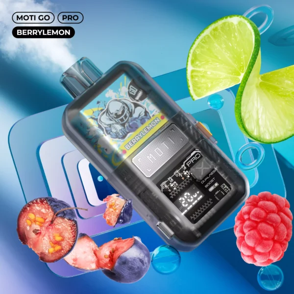 MOTI Go Pro 12000 Puffs Dual Mesh Smart Screen 2% 5% Low Nicotine Rechargeable Disposable Vapes Pen Bulk Buy Wholesale - BookVape - 2