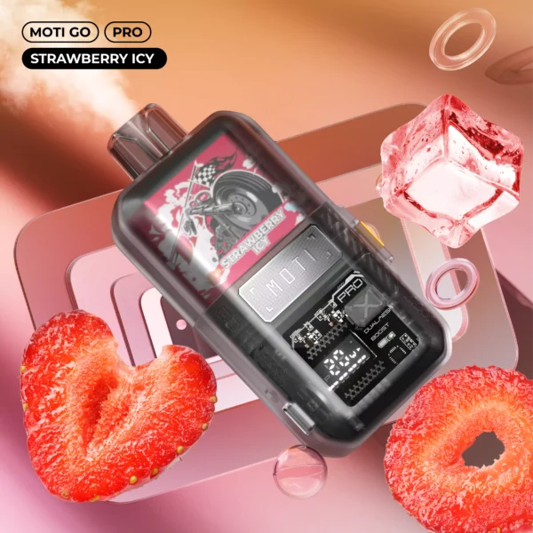 MOTI Go Pro 12000 Puffs Dual Mesh Smart Screen 2% 5% Low Nicotine Rechargeable Disposable Vapes Pen Bulk Buy Wholesale - BookVape - 13
