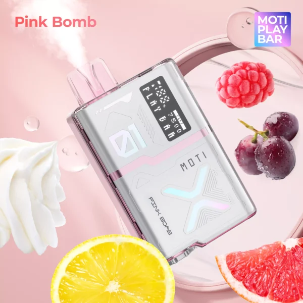 MOTI Play Bar 7500 Puffs Crystal Digital Screen 5% Nikotynowy Akumulator Jednorazowy Vapes Pen Luzem Kup hurtowo - BookVape - 2