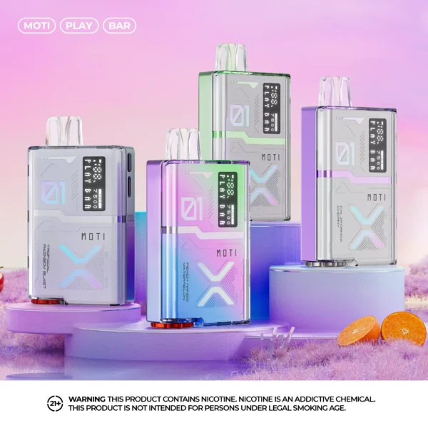 MOTI Play Bar 7500 Puffs Crystal Digital Screen 5% Nikotynowy akumulator Jednorazowy długopis Vapes Kup hurtowo - BookVape - 16