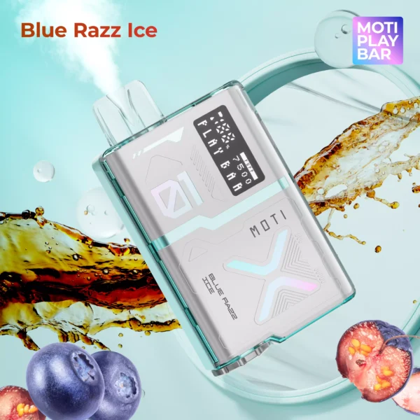 MOTI Play Bar 7500 Puffs Crystal Digital Screen 5% Nikotynowy Akumulator Jednorazowy Vapes Pen Luzem Kup hurtowo - BookVape - 5