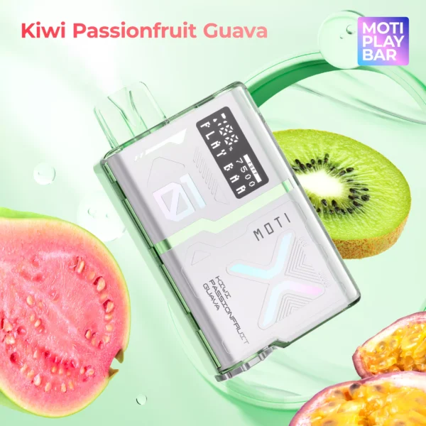 MOTI Play Bar 7500 Puffs Crystal Digital Screen 5% Akumulatorowy jednorazowy długopis Vapes o niskiej zawartości nikotyny Kup hurtowo - BookVape - 7