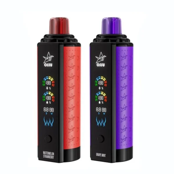 VASY OSSU 30000 Puff-uri Shisha Narghilea Dual Mesh Full Screen 0% 5% Nivel scăzut de nicotină Reîncărcabil Vapes Pen vrac Cumpărați cu ridicata - BookVape - 4